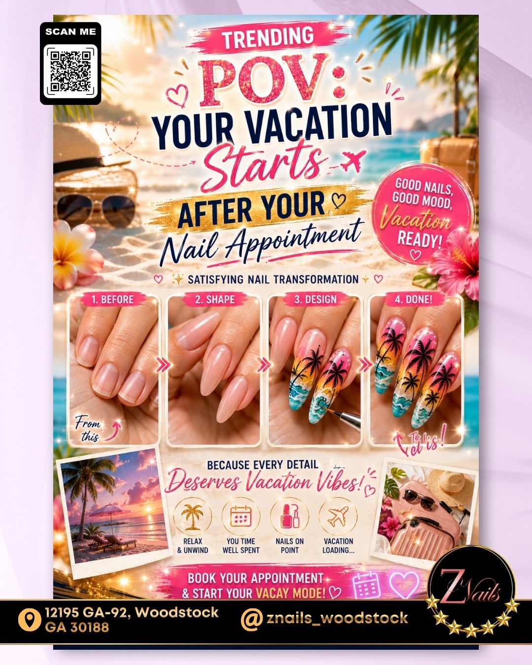 Z NAILS Woodstock, GA 30188